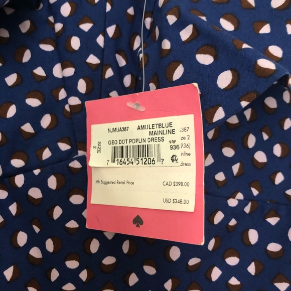 Kate Spade Geo Dot Poplin Dress - Picture 7 of 8